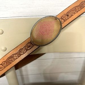 Ivan Brown leather Belt with Buckle